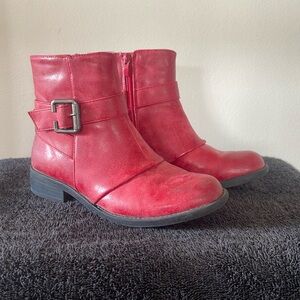Red Ankle Boots